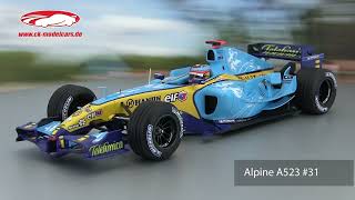 ckmodelcarsvideo Renault F1 Team R25 5 2nd Place British GP 2005 Fernando Alonso Minichamps [upl. by Haldes]