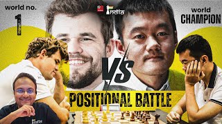 Clash of Titans  Magnus Carlsen vs Ding Liren  World Rapid Teams 2024 [upl. by Aitel792]