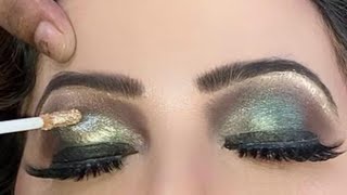 Green and black eyeshadow tutorial [upl. by Ibmab96]