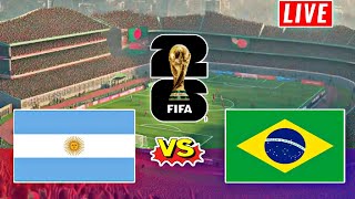 Brazil vs Argentina Live score Football  World Cup Qualification Match 2023  Brazil vs Arg live [upl. by Elenaj]