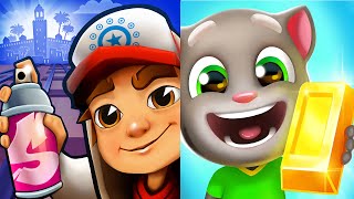 Subway Surfers  Marrakesh 2024 🆚 Talking Tom Gold Run [upl. by Bord936]