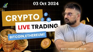 Crypto Live Trading  Crypto FnO  Bitcoin Trading  trading bitcoin NiftyTechnicalsbyAK [upl. by Jordain]