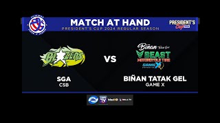 PSL PRESIDENTS CUP 2024 GAME 3  SGA CSB vs BINAN TATAK GEL BEAST MOTORCYCLE GAME X FEB 27 2024 [upl. by Nylidnarb]