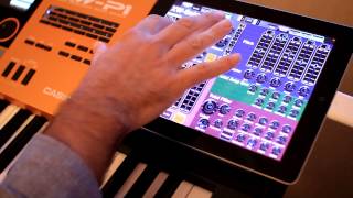 MIDI Designer XW for iPad Casio Solo Synth Controller [upl. by Anelem]