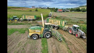 🌽Maisernte 24 • Krone BIG X780  John Deere 7920 • 5x Abfahrer • John Deere amp Fendt • Landtechnik🌽 [upl. by Allerbag]