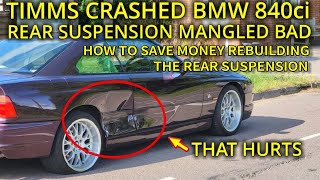 TIMMS BMW 840ci ACCIDENT  CAN IT BE SAVED [upl. by Sopher]