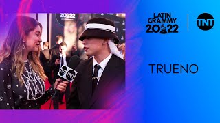 Trueno en la alfombra roja de los LATIN GRAMMYS® 2022  LatinGrammyTNT [upl. by Sofer]