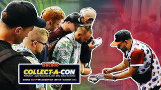 Flip a coin Nah Lets PACK BATTLE  Chicago CollectaCon 2024 VENDOR POV Day 1 [upl. by Arliene]