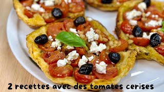 2 RECETTES RAPIDES QUI FONT FUREUR AVEC DES TOMATES CERISES 🍅 PÂTES CRÉMEUSES amp TARTE TATIN 👩🏻‍🍳 [upl. by Grand]