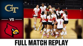 Georgia Tech vs Louisville Full Match Replay  2023 ACC Volleyball [upl. by Claudio932]