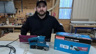 Makita 3 X 21 Belt Sander Review [upl. by Fleck]