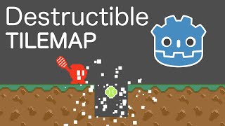 Destructible  Breakable Tilemaps in Godot [upl. by Yesnek]