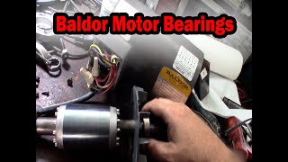 Baldor 3 phase motor noisy bearing replacement rebuild offerUp score for CNC mill [upl. by Eissehc839]