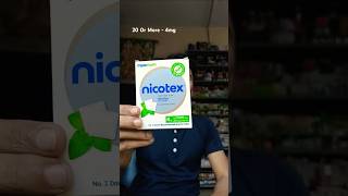 Nicotex Gum Uses Nicotex Review In Hindi Smoking kaise chode Nicotine kya hai short [upl. by Iznil]