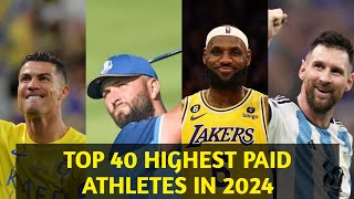 TOP 40 HIGHEST PAID ATHLETES IN 2024 top highest paid athlete 2024 subscribe [upl. by Drucilla]