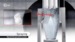 Glatt TopSpray granulation process by fluidized bed [upl. by Annoed529]