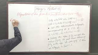 Monges Method 13Equations of the Form RrSsTtUrt squareV 2 by Yogendra Bahadur Singh [upl. by Kimmi513]