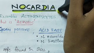 Nocardia  Microbiology  Handwritten notes [upl. by Nebur921]