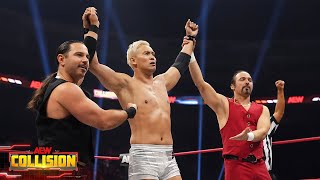 The new Elite EVPs amp Okada make their inring AEW Debut PAC returns  3924 AEW Collision [upl. by Elisabet]