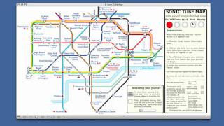 London SONIC TUBE MAP  quotVictoria Linequot [upl. by Clauddetta]