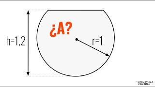 ÁREA SEGMENTO CIRCULAR Cálculo del área de figuras planas [upl. by Dituri]