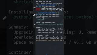 sherlock is useful linux cybersecurity scriptnetwork tech informationsecurity chatgpt ccna [upl. by Ramej]