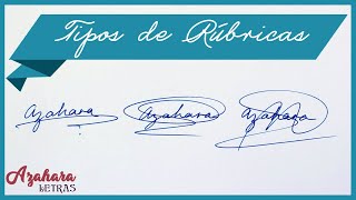 Cómo Diseñar tu Firma Tipos de Rúbricas [upl. by Niryt]