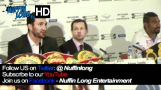 Wladimir Klitschko vs David Haye Press Conference 2011  London HD [upl. by Yroj288]