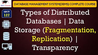 L127 Types of Distributed Databases  Data Storage Fragmentation Replication  Transparency [upl. by Whorton]