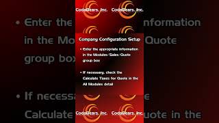 Company Configuration Setup Basic Quotations in Epcior Kinetic [upl. by Peterson257]