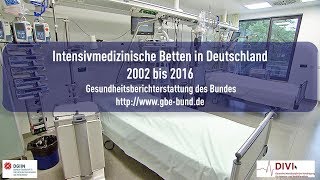 Intensivmedizinische Betten Deutschland Statistisches Bundesamt [upl. by Ellocin]