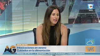 Entrevista Intoxicaciones durante el verano Dra Carolina Juanena [upl. by Atteugram758]