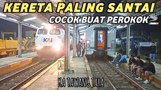 NAIK KA TAWANG JAYA PSESMC  ADA APA KOK BERHENTI HAMPIR SETENGAH JAM DI STASIUN HAURGEULIS [upl. by Eninej]