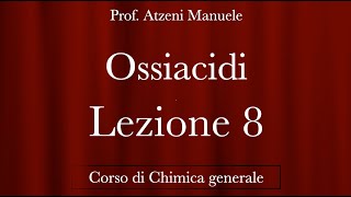 quotOssiacidiquot L8 ProfAtzeni ISCRIVITI [upl. by Gerk]