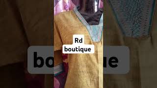 Long top kurti front v neck design in Rd boutique [upl. by Eanehs]