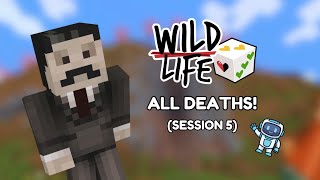 ALL Deaths on Wild Life SMP SESSION 5 [upl. by Orabelle]