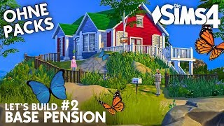 Die Sims 4 Haus bauen ohne Packs  Base Pension 2 Grundriss deutsch [upl. by Rossing]