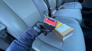 Ford F250 Seatbelt Buckle Replace  Seatbelt Buckle Jammed  Easy 5 Minutes Job [upl. by Llechtim]