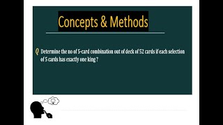 determine the no of 5 card combination out of deck of 52 cards if each selection of 5 cards has [upl. by Olyhs]