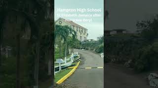 Hampton High School St Elizabeth Jamaica after Hurricane Beryl hurricane beryl storm news [upl. by Ahsita]