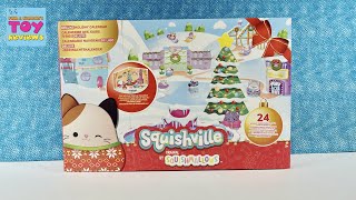 Squishmallows Squishville Deluxe Holiday Advent Calendar 2023 Plush Unboxing  PSToyReviews [upl. by Keryt]