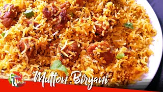 Mutton Biryani Recipe  How To Make Restaurant Style Mutton Biryani  Foodworks [upl. by Erdnaid]