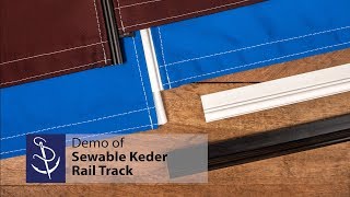 Demo of Sewable Keder Rail Track [upl. by Weinrich]