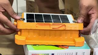 Handheld Solar Flood Light 【Unboxing amp Quick Test】 [upl. by Irahcaz]