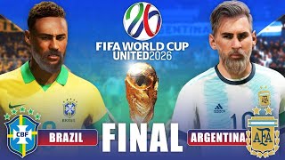 Brazil Vs Argentina FIFA World Cup 2026 Qualifiers fifa football brazilanathbro live [upl. by Britteny145]