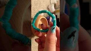 Making a clay bead bracelet again but this time with a bead spinner claybeadbracelets bracelet [upl. by Akema]