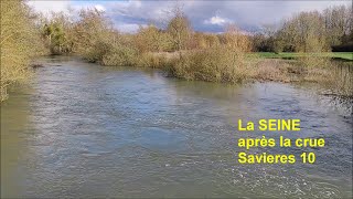 LA SEINE  EN CHAMPAGNE  SAVIERES  AUBE 10  MARS 2024 [upl. by Aisenat]