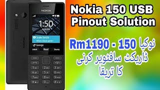 Nokia 150 USB Pinout Solution Rm1190 [upl. by Blase]