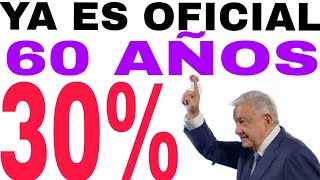 🙏ADULTOS MAYORES 60 AÑOS 💥OFICIAL DESCUENTO 30 PAGO☝️ URGENTE FELICIDADES 🎁 [upl. by Giulio]