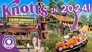 Everything New at Knotts in 2024  MASSIVE Camp Snoopy Update amp A BrandNew Roller Coaster [upl. by Rivy]